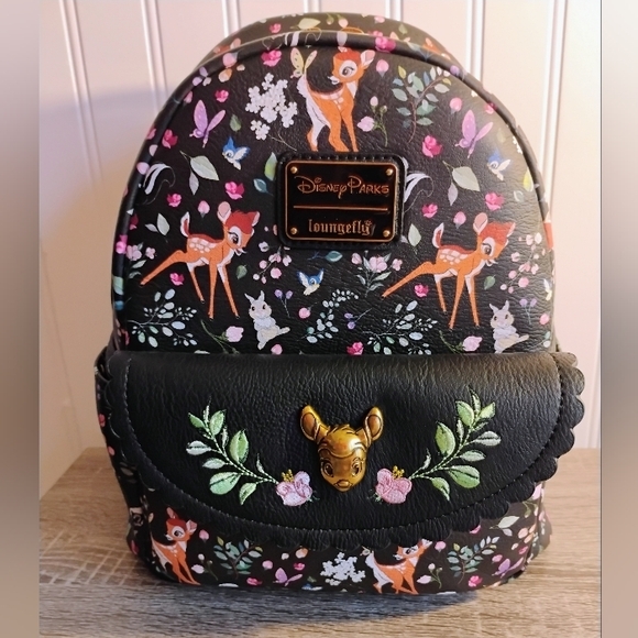 Loungefly Disney Parks Bambi Woodland Floral Mini Backpack Nwt - Picture 4 of 8